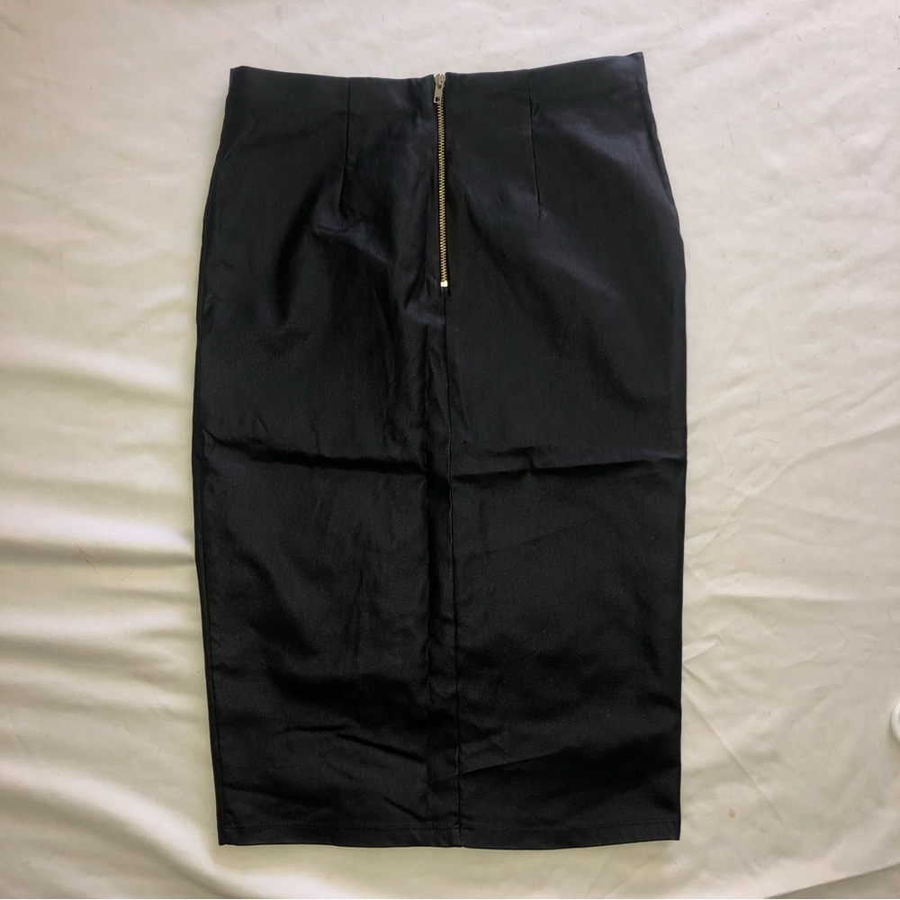 Haute Monde Black Pencil Skirt - Picture 2 of 4
